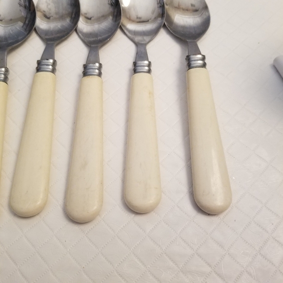 Bakelite Art Deco Large Spoon Butterscotch Stainless Taiwan Lot Of 15 See Photos - Picture 2 of 6